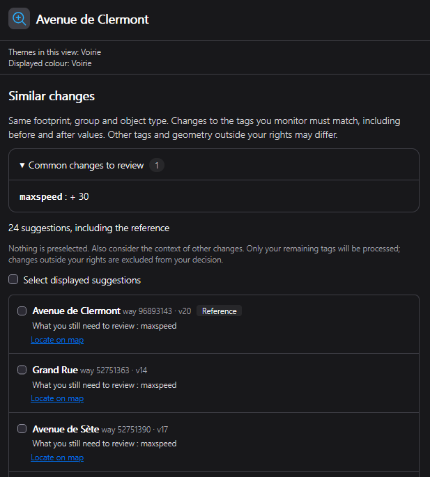 Similar-change proposals